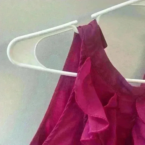 Mossimo magenta flowy dress tank top woman's large - Picture 6 of 10